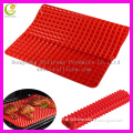 Oven tray-flexible large 100% non stick healthy raised shaped anti-dust fat reducing silicone cooking mat